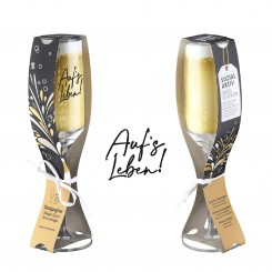 Sektglas "Auf´s Leben" 220 ml, 60658 