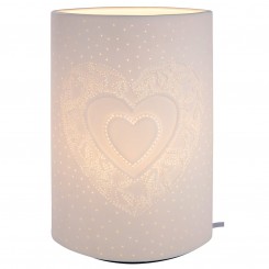 GILDE Porzellan Lampe Ellipse Herz 28 cm 32289 
