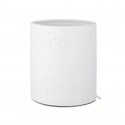 Porzellan Lampe "Zuhause" 20,5 cm 32703 