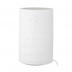 Porzellan Lampe "Zuhause" 28 cm 32704 