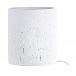 GILDE Porzellan Lampe Flowers weiß 20cm 32189 