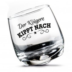 Wackelglas "Der Klügere kippt nach" 2er-Set 46761 