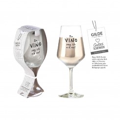 Glas Weinglas "Zu Vino sag ich nie no" 530 ml 64187 