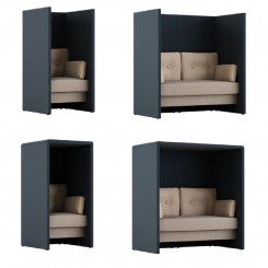 Glimakra Limbus Armchair / Sofa, akustisch wirksam, konfigurierbar 