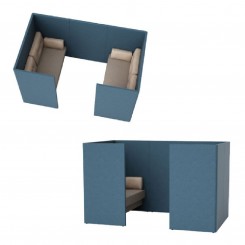 Glimakra Limbus Coupe, akustisch wirksame offene Sitzkabine, konfigurierbar 