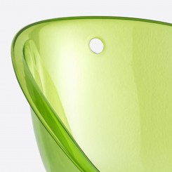 Pedrali Gliss 902 Barhocker mit grün-transparenter Sitzschale Gestell weiß, 1 Stück