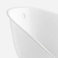 Pedrali Gliss 902 Barhocker mit weißer Sitzschale Gestell weiß, 1 Stück