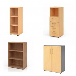 Hammerbacher Advanced Regal- und Schrankserie 3OH Höhe 110 cm, konfigurierbar 