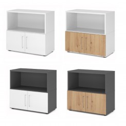 Hammerbacher FlexWall Set 2OH, Türen 1OH, konfigurierbar 