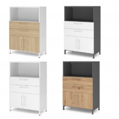 Hammerbacher FlexWall Set 3OH, Türen !OH, Schub, Sockel, konfigurierbar 