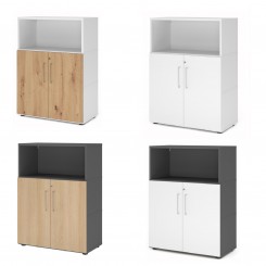 Hammerbacher FlexWall Set 3OH mit Türen 2OH, konfigurierbar 