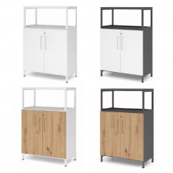 Hammerbacher FlexWall Set 3OH, Türen 2OH, Rahmen, Sockel, konfigurierbar 