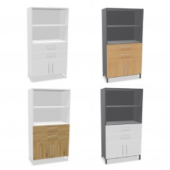 Hammerbacher FlexWall Set 4OH, Türen 1OH, Schub, Sockel, konfigurierbar 