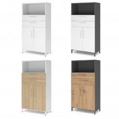 Hammerbacher FlexWall Set 4OH, Türen 2OH, Schub, Sockel, konfigurierbar 