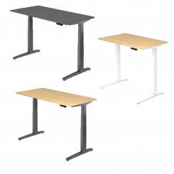 Hammerbacher Sitz-Steh Tisch Ergonomic Aktiv VXBHM Breite 120/160/180/200 konfigurierbar 