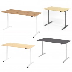 Hammerbacher Sitz-Steh Tisch Ergonomic Aktiv VXDLR Breite 120/160/180 konfigurierbar 
