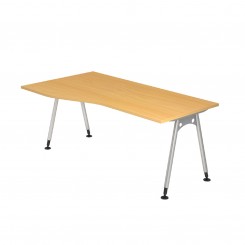 Hammerbacher Schreibtisch VAS Ergonomic Plus, Breite 180 freiform, konfigurierbar 