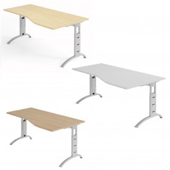 Hammerbacher Schreibtisch VFS Ergonomic Plus, Breite 180 freiform konfigurierbar 