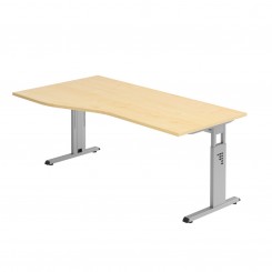Hammerbacher Schreibtisch VOS18 Ergonomic Plus, Breite 180 cm, freiform, konfigurierbar 