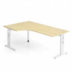 Hammerbacher Schreibtisch VOS82 Ergonomic Plus, Breite 200 cm, Winkeltisch, konfigurierbar 