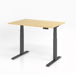 Hammerbacher Sitz-Steh Tisch Ergonomic Aktiv, VDKB, 2-stufig, konfigurierbar 