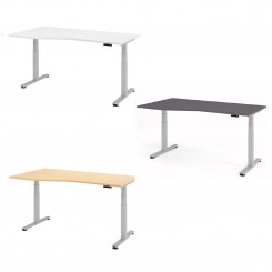 Hammerbacher Sitz-Steh Tisch Ergonomic Aktiv VXDSM18 freiform Breite 180 konfigurierbar 