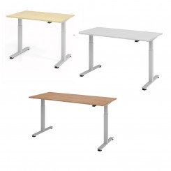 Hammerbacher Sitz-Steh Tisch Ergonomic Aktiv VXMST Breite 120/140/160/180/200 konfigurierbar 