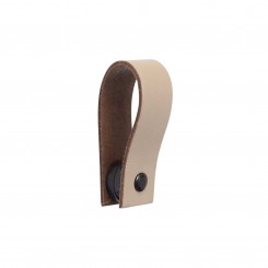 HANDLES and more Magnetschleife Handtuchhalter Leder taupe 