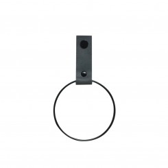 HANDLES and more Handtuchring Handtuchhalter Leder Grösse S Vintage grau 