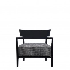 Kartell Sessel Cara Fancy schwarz/schwarz-beige 58434H 