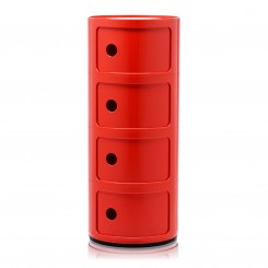 Kartell Componibili Classic 4 Fächer rot 498510 