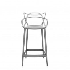 Kartell Barhocker Masters grau Sitzhöhe 65cm 586907 