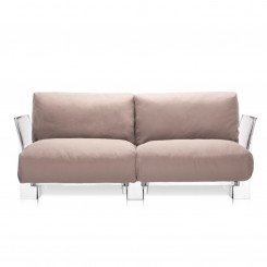 Kartell Pop Outdoor Sofa 2-Sitzer Sunbrella taubengrau 704222 