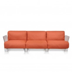 Kartell Pop Outdoor Sofa 3-Sitzer Ikon orange 704332 