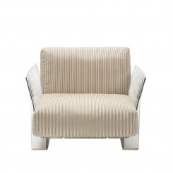 Kartell Pop Outdoor Sessel gestreift beige 704163 