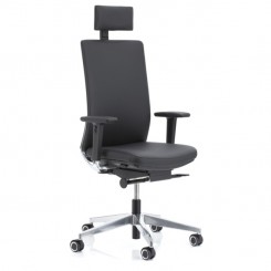 Köhl Anteo ALU Drehstuhl Leder mit SlimLine Plus Rückenlehne 
