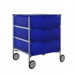 Kartell Mobil Container 3 Schübe mit Rollen kobaltblau 2010L2 