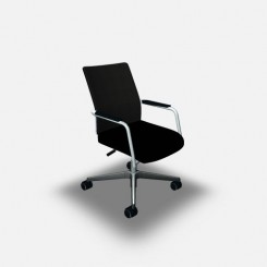 Köhl Konferenzdrehhstuhl Anteo ALU SlimLine Leder auf Rollen höheneinstellbar, konfigurierbar 