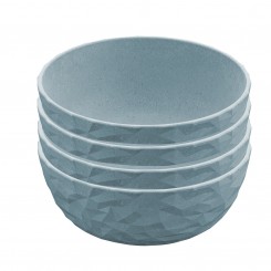 Koziol Schale CLUB BOWL 4x 700ml nature flower blue 5004716 