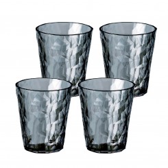Koziol Superglas CLUB NO. 1, 4er Set, crystal clear, 250 ml transparent grey 4409540 