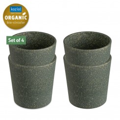 Koziol CONNECT CUP S Becher 190ml 4er Set nature ash grey 7141701 