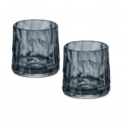 Koziol Superglas CLUB No. 2 Whiskeyglas 250ml 2er Set, transparent grey 4402540 