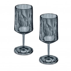 Koziol Superglas CLUB No. 4 300ml 2er Set, transparent grey 4401540 