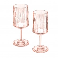 Koziol Superglas CLUB No. 4 300ml 2er Set, transparent rose quartz 4401654 