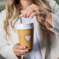 Koziol Thermobecher ISO TO GO JE T´AIME 400ml 7004119 