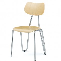 L&C Stendal Stapelstuhl Arno 417, stapelbar - lackiert / gebeizt 