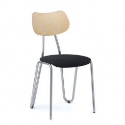 L&C Stendal Stapelstuhl Arno 417, Sitz umpolstert 