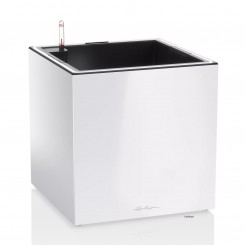 Lechuza Pflanzgefäß Canto Premium 40 low LED weiß hochglanz 13780 