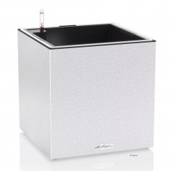 Lechuza Pflanztopf Canto Stone 40 low LED quarzweiß 13697 