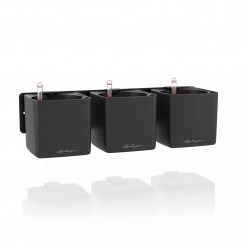 Lechuza Green Wall Home Kit, 3x Cube Premium 14, Komplettset basaltgrau matt 13541 